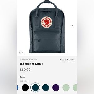 Fjallenraven Kanken MINI Backpack